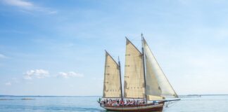 Jak nazywa się żagiel na tylnym maszcie?